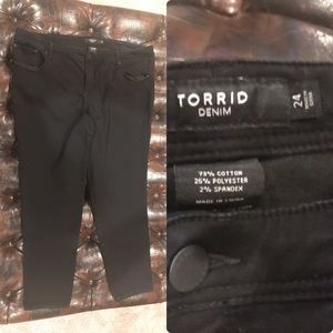 Black skinny jeans size 24